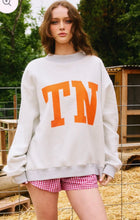 Load image into Gallery viewer, Women’s Tennessee Heather Grey Reversible Mock Neck Sweatshirt