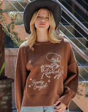 Load image into Gallery viewer, Howdy Cowgirl Graphic Sweater