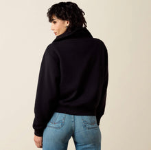 Load image into Gallery viewer, Ariat Woman’s Butler Black Western Button Pullover