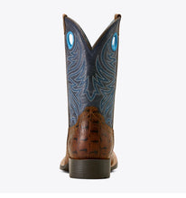 Load image into Gallery viewer, Ariat Kids Navy/Brown Crocodile Print Boot