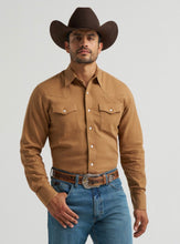 Load image into Gallery viewer, Wrangler Men’s Cody Johnson Light Brown LS Snap Shirt