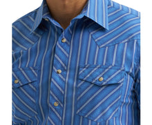Load image into Gallery viewer, Wrangler Men’s 20X Competition Advanced Comfort Long Sleeve Stripe Button Up