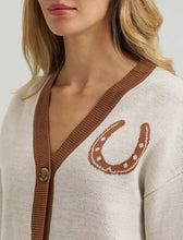 Load image into Gallery viewer, Women’s Wrangler V-Neck Horse Shoe Cardigan