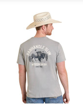 Load image into Gallery viewer, PanHandle Mens Light Grey Bison SS Graphic Tee