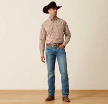 Load image into Gallery viewer, Men’s Ariat Vanilla Custard Plaid Pro Series Button Up