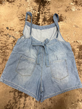 Load image into Gallery viewer, Denim Overall Romper