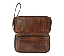 Load image into Gallery viewer, STS Bandera Chocolate Berkeley Bifold Wristlet
