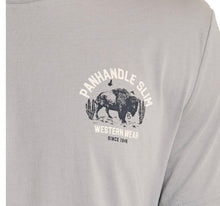 Load image into Gallery viewer, PanHandle Mens Light Grey Bison SS Graphic Tee