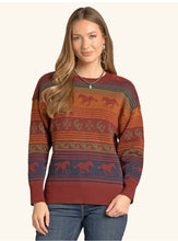 Load image into Gallery viewer, Woman’s Panhandle Slim Rust Oversized Horse Serape
