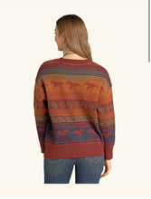 Load image into Gallery viewer, Woman’s Panhandle Slim Rust Oversized Horse Serape