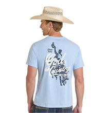 Load image into Gallery viewer, Ariat Men’s Baby Blue Bronco Rider Graphic Tee