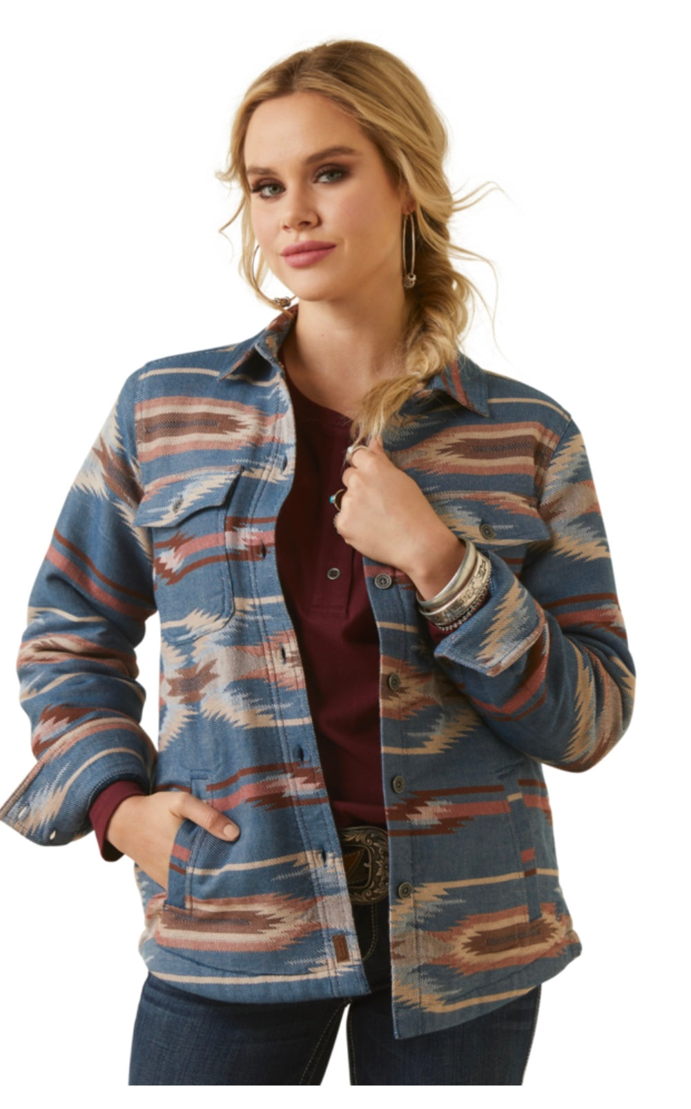 Womens Ariat Jacob Chimayo Shacket.
