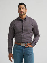 Load image into Gallery viewer, Wrangler Men’s Cody Johnson Navy Brown LS Button Up