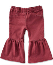 Load image into Gallery viewer, Wrangler Baby Girls Burgundy Flare Jeans