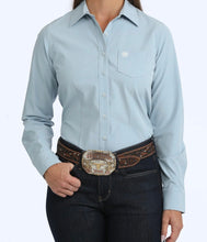 Load image into Gallery viewer, Cinch Woman’s Light Blue Arena Flex Button Up