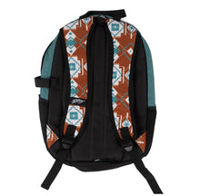 Load image into Gallery viewer, Hooey Rockstar Teal And Rust Aztec Backpack