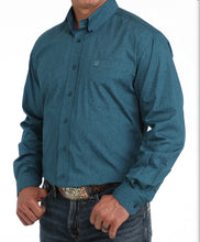 Load image into Gallery viewer, Men’s Cinch Blue Paisley Print Button Up