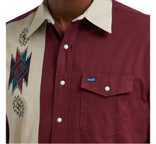 Load image into Gallery viewer, Wrangler Men’s Vintage Inspired Classic Fit Red Button Down