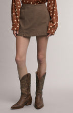 Load image into Gallery viewer, Women’s Brown Denim Mini Skirt