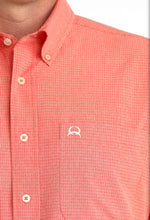 Load image into Gallery viewer, Men’s Cinch Red Plaid Arenaflex Short Sleeve Shirt