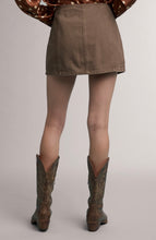 Load image into Gallery viewer, Women’s Brown Denim Mini Skirt
