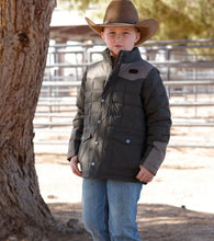 Load image into Gallery viewer, Cinch Boys Quilted Green Barn Coat