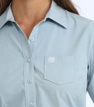 Load image into Gallery viewer, Cinch Woman’s Light Blue Arena Flex Button Up