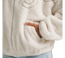 Load image into Gallery viewer, Women’s Wrangler White Logo Faux Fur Quarter Zip Jacket