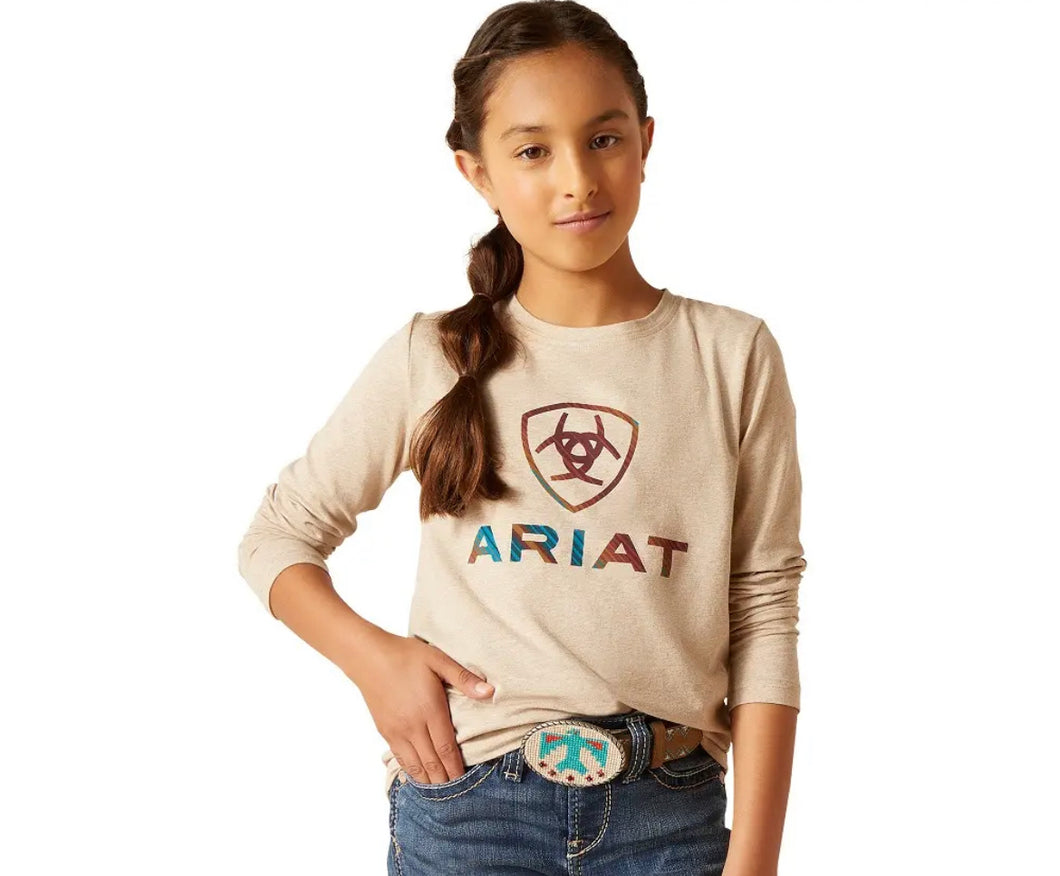 Girl’s Serape Shield LS Shirt