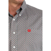 Load image into Gallery viewer, Men’s Cinch Gray/Red LS Button Up