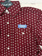 Load image into Gallery viewer, Panhandle Slim Boys Red LS 2 Pocket Pearlsnap Shirt
