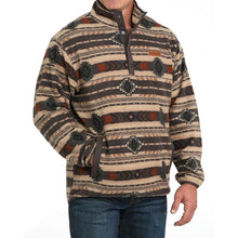 Load image into Gallery viewer, Men’s Cinch Brown Polar Fleece Pull Over