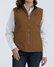 Load image into Gallery viewer, Women’s Cinch Brown/Navy Reversible Vest
