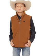 Load image into Gallery viewer, Boys Cinch Brown Canvas Vest