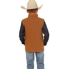 Load image into Gallery viewer, Boys Cinch Brown Canvas Vest