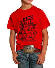 Load image into Gallery viewer, Boys Cinch Red Kick The Dust Up Tee