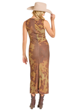 Load image into Gallery viewer, Women’s Rock&amp;Roll Abstract Cowhide Dress