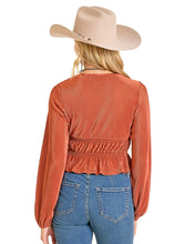 Load image into Gallery viewer, Women’s Rock&amp;roll Scarlet Plisse Blouse
