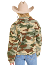 Load image into Gallery viewer, Women’s Rock&amp;Roll Olive Camo Sherpa