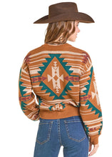 Load image into Gallery viewer, Women’s Rock&amp;Roll Aztec Knit Sweater