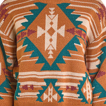 Load image into Gallery viewer, Women’s Rock&amp;Roll Aztec Knit Sweater