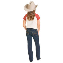Load image into Gallery viewer, Girls Rock&amp;Roll Boot Stitch Pocket Bootcut Jeans