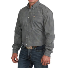 Load image into Gallery viewer, Cinch Men’s Navy Geometric Print Button Up