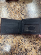 Load image into Gallery viewer, Men’s Cross Floral Embossed Wallet
