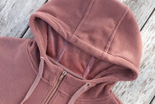 Load image into Gallery viewer, Women’s Hooey Maroon Cowgirl Corduroy 1/4 Zip Hoodie