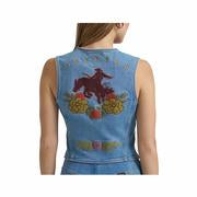 Load image into Gallery viewer, Women’s Wrangler X Lainey Wilson Festival Denim Vest