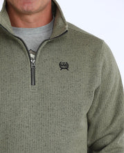 Load image into Gallery viewer, Men’s Cinch Olive Quarter Zip Jacket