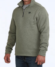 Load image into Gallery viewer, Men’s Cinch Olive Quarter Zip Jacket