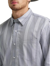 Load image into Gallery viewer, Men’s Wrangler Grey Cojo LS Button Up