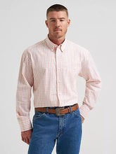 Load image into Gallery viewer, Men’s Wrangler George Strait Orange LS Button Up